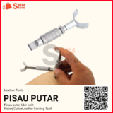 Set Pisau putar Ukir kulit RotaryCutterLeather Carving Tool for handing stitching grooves