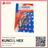 Kunci L pendek set 10 pcs sepeda murah